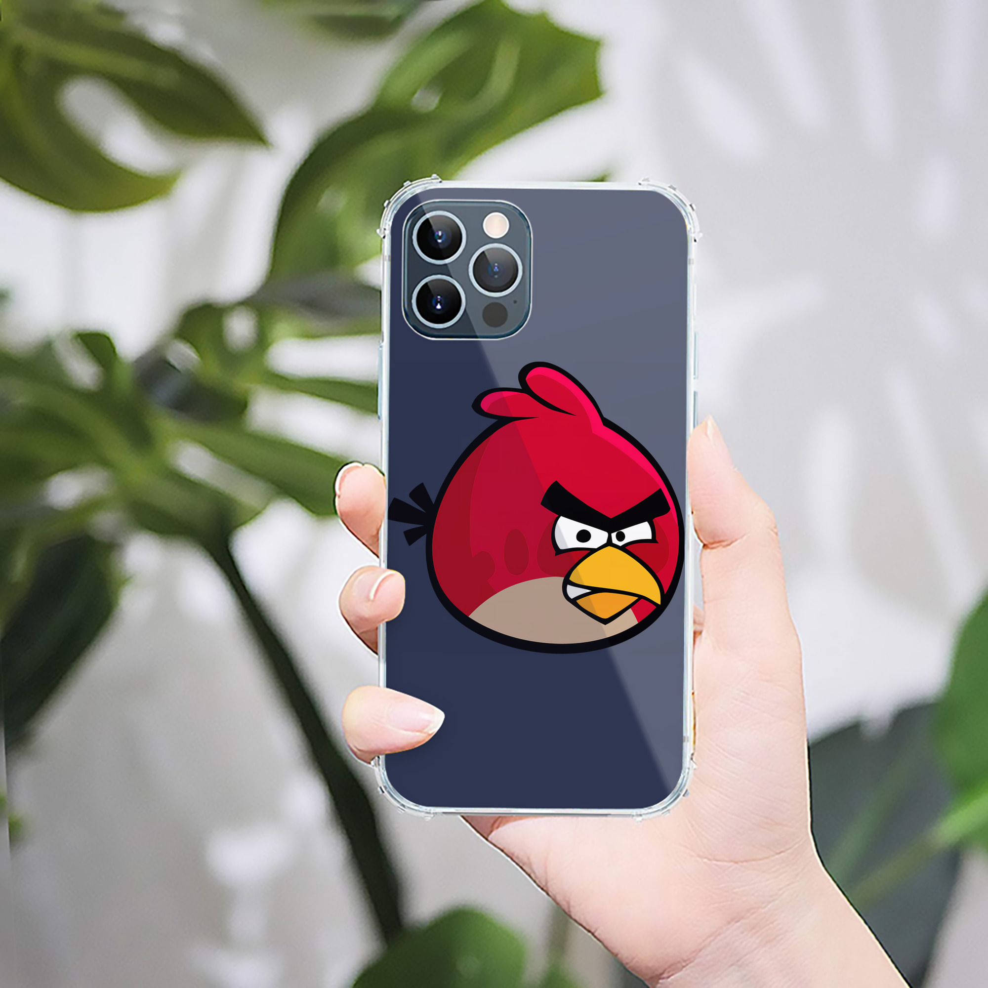 （画像用） Angry Birds アングリーバード 【iPhone 12シリーズ対応】透明スマホケース（クリアソフトケース）